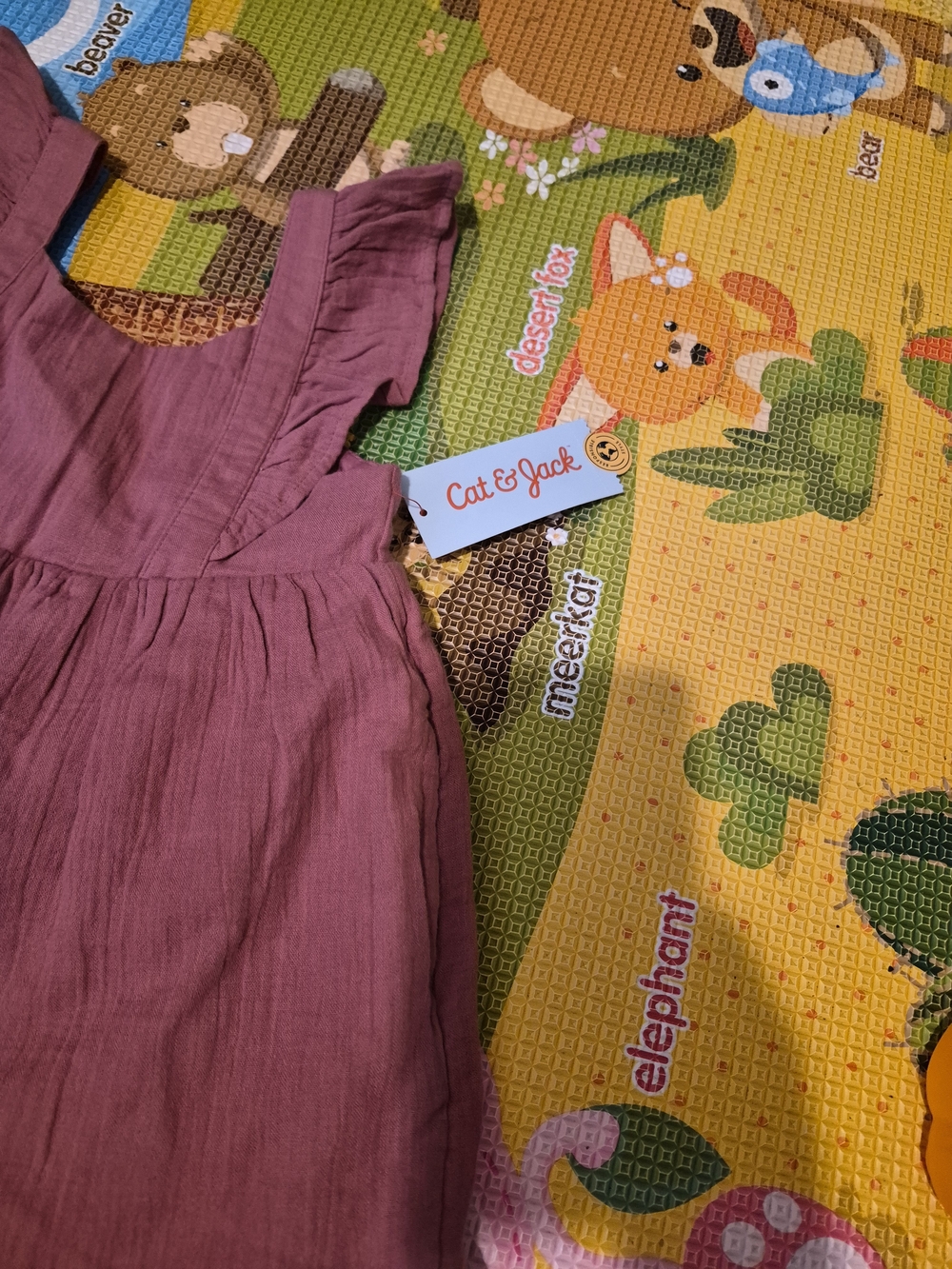 Cat & Jack Dusty Mauve Girls Sundress - Picture 3 of 5